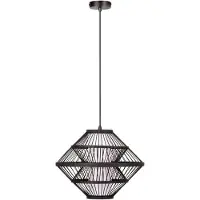 Lucide Lampe pendante noire Pasquino Ø 40cm