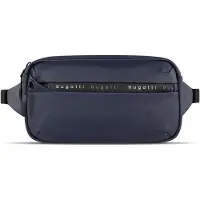Bugatti Sacs banane 'Blanc' bleu marine / noir / blanc