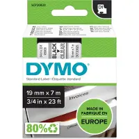 Dymo 45800 (S0720820) - (19 mm) - Noir sur transparent - Ruban