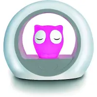 Zazu Veilleuse hibou rose