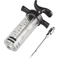Ibili Seringue de cuisine -Accesorios, plastique de qualité alimentaire, 23 cm, noir/transparent