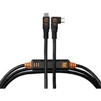 Tether Tools Outils de fixation TetherPro Optima 10G USB-C, 15' (4,6m), droit vers la droite noir.