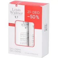 Louis Widmer Deo Crème Antiperspirant Légèrement Parfumé 2x40 ml Crème