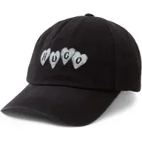 HUGO Casquette noir / blanc