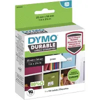 Dymo LabelWriter Étiquette d'Adresse Durable 25 x 54 mm 160 Pièces