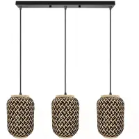 Toolight Lampe Suspendue APP1425-3CP Black