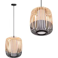 Toolight Lampe Suspendue APP1274-1CP Boho Brown