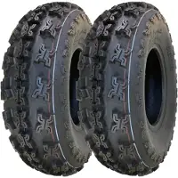 Parnells EC7496 : 22x7.00-10 Slasher OBOR WP01 ATV Pneus - 6 couches, Homologués sur route, Marqués E (Jeu de 2)