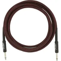 Fender Professional 10ft Straight Instrument Cable Red Tweed