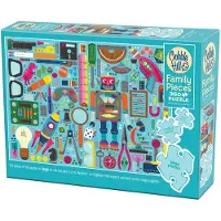 Cobble Hill Puzzle Le Tiroir à Objets du Nerd - Family Pieces - 200 à 499 pièces