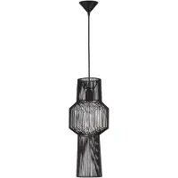 Nova Luce Suspension Bohème Bredo Ø 21cm noir