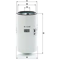 MANN-FILTER Filtre, hydraulique de travail