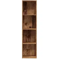 vidaXL Bibliothèque/Meuble TV vieux bois 36x30x143cm bois d'ingénierie