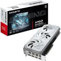 Gigabyte Carte graphique AMD Radeon RX 9070 XT 16 Go GAMING OC ICE Argent