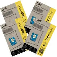 Top Filter Lot de 4 packs de 4 sacs aspirateur 64069 Electrolux Philips et Tornado TopFilter Premium