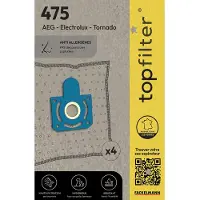 Top Filter Lot de 4 sacs aspirateur Tornado et AEG TopFilter Premium