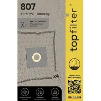 Top Filter Lot de 4 sacs aspirateur Dirt Devil Samsung TopFilter Premium
