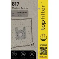 Top Filter Lot de 4 sacs aspirateur Rowenta et Moulinex TopFilter Premium