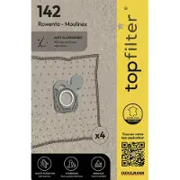 Top Filter Lot de 4 sacs aspirateur Rowenta et Moulinex TopFilter Premium