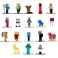 Jada Minecraft : Coffret de figurines Nanofigure, série 13 - 18 figurines.
