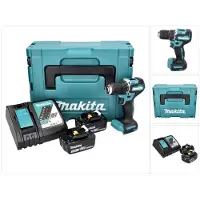 Makita DDF 487 RFJ Perceuse-visseuse sans fil 18 V 40 Nm Brushless + 2x batterie 3,0 Ah + chargeur + Makpac