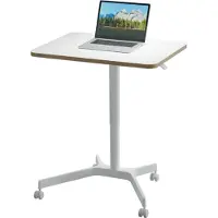 Leitz 65360001 plan de travail informatique Forme carrée Aluminium Blanc