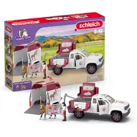 Schleich Ensemble vétérinaire mobile avec remorque. 42704 Horse Club