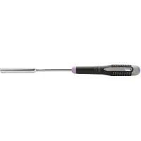Bahco Ergo Long Mouth With Rubber Handle 11x125 Mm Hex Socket Screwdriver Argenté