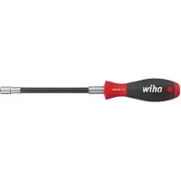 Wiha 01479 Tournevis avec porte-embout SoftFinish serrage par circlip Manche flexible - 1/4" - 268 mm