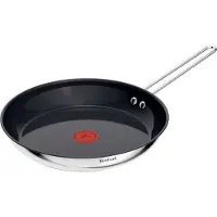 Tefal Nordica Ceramic Koekenpan - Ø28 CM - Keramisch - PFAS-vrij - Inductie (H8710655), Poêle + casserole, Noir, Argent