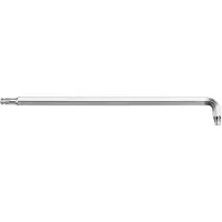Wiha Clé mâle TORX à tête sphérique avec jambe courte, argent titane (40972) T15 x 136 mm, 12,5 mm
