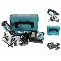 Makita DSS 501 RGJ Scie circulaire sans fil 18 V - Li-ion - 136 mm + 2x Batteries 6,0 Ah + Chargeur + Coffret Makpac