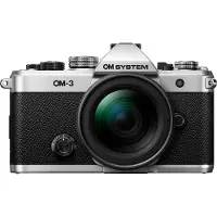 OM SYSTEM Appareil photo hybride OM-3 Argent + Objectif M.Zuiko Digital 12-45 mm