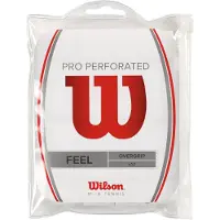 Wilson Pro Perforated Tennis Overgrip 12 Units Rouge,Blanc