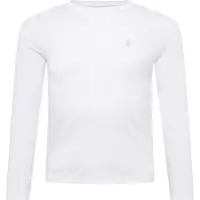 Ralph Lauren pour fille. 313841122030 T-shirt en jersey de coton à manches longues blanc ((M) 8/9años= 136/142cm), Casuel, Manche longu