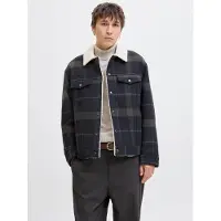 Jack & Jones Premium Veste mi-saison bleu marine / kaki / blanc naturel