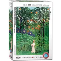 Eurographics Puzzle Femme se promenant dans une forêt exotique 1000 pièces