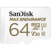 SanDisk SDSQQVR-064G-GN6IA SD MicroSD Card 64GB Max Endurance inkl. Adapter