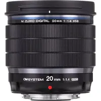 Olympus Objectif hybride M.Zuiko Digital ED 20mm f/1.4 Pro noir