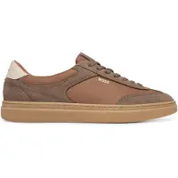 BOSS pour homme. 50567947 Baskets Kieran Tenn beiges (42), Tissu, Plat, Lacets, Casuel