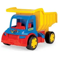 Wader Camion-benne géant bleu et jaune
