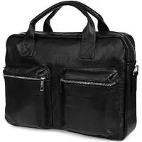 Beltimore Hommes Sac en cuir Grand Noir Ordinateur portable