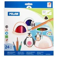 Milan Crayons de couleur 324, 24 couleurs (24x)