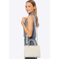 WITTCHEN Étui pour femmes en avec logo estampé, petit, couleur crème,