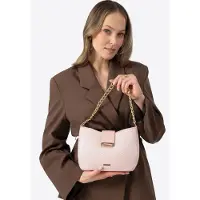 WITTCHEN Sac à bandoulière pour femme, rose, tissé, polypropylène