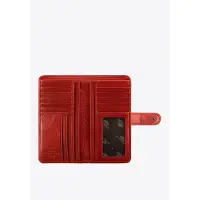 Light Prestige Porte-monnaie Wittchen pour femme en cuir naturel rouge