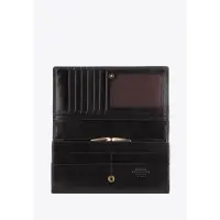 WITTCHEN Portefeuille en cuir pour femme avec blason, grand format, noir, couleur naturelle