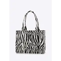 WITTCHEN Sac à main de la collection Elegance, en tissu à motifs avec franges amovibles