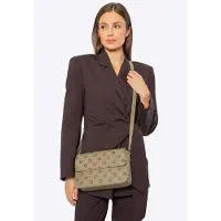 WITTCHEN Sac à bandoulière pour femme en avec logo estampé, beige, beige
