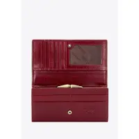 WITTCHEN Femmes Grand porte-monnaie rouge en cuir véritable